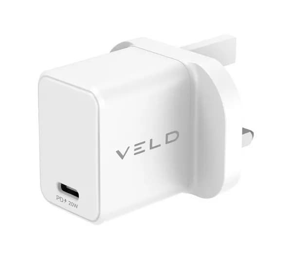VELD VH20BW Super Fast USB Type-C 20 W Wall Charger