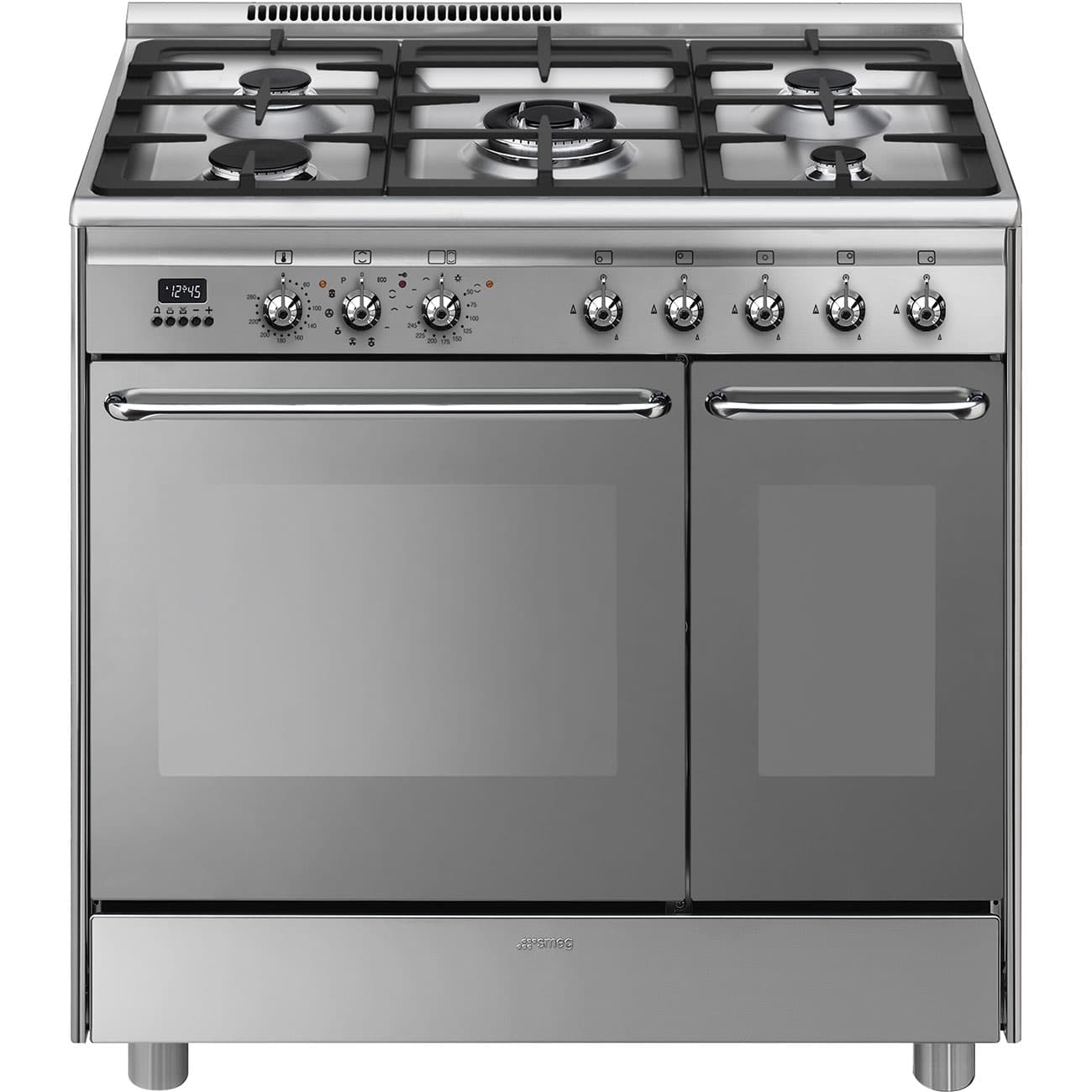 Smeg 90cm Range Cooker with Gas Hob - Stainless steel | CG92PX9