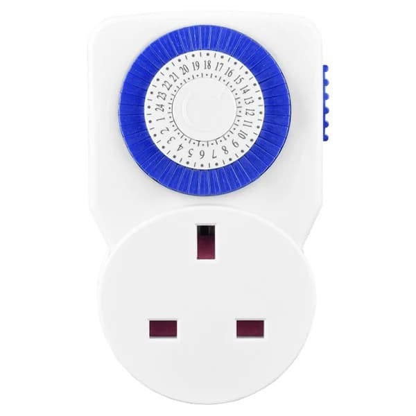 Masterplug 24 Hours Mechanical Timer Adaptor - White | TMS24-MP