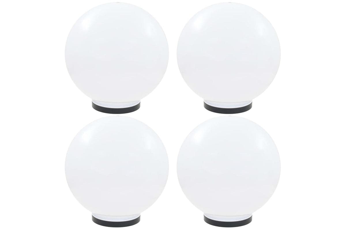 vidaXL 277144 Led Bowl Lamps 4 Pcs Spherical 40cm Pmma
