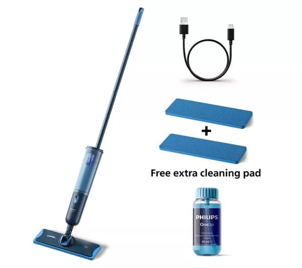 PHILIPS  OneUp 3000s Electric Mop & Hard Floor Cleaner with Extra Pad