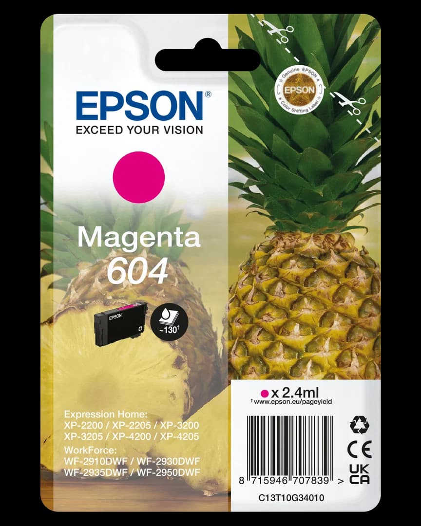Epson 604 Pineapple Ink Cartridge | Magenta