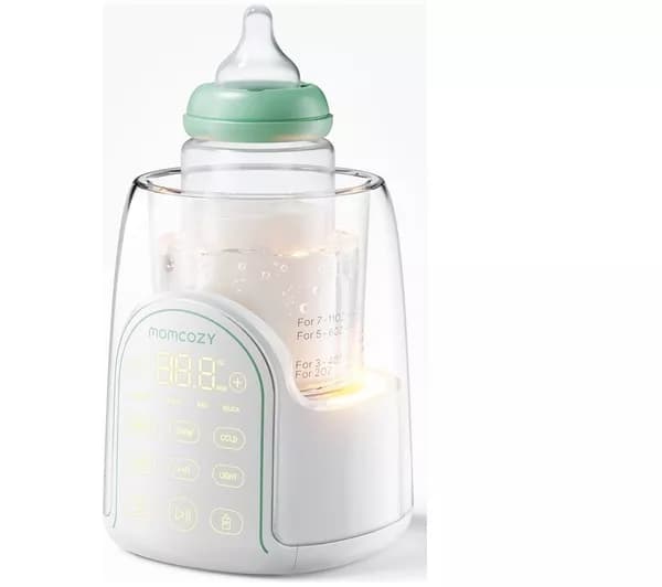 MOMCOZY NightPro Baby Bottle Warmer - White