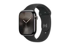 Apple Watch Series 10 GPS + Cellular | 46mm | Slate Titanium Case with Black Sport Band M/L