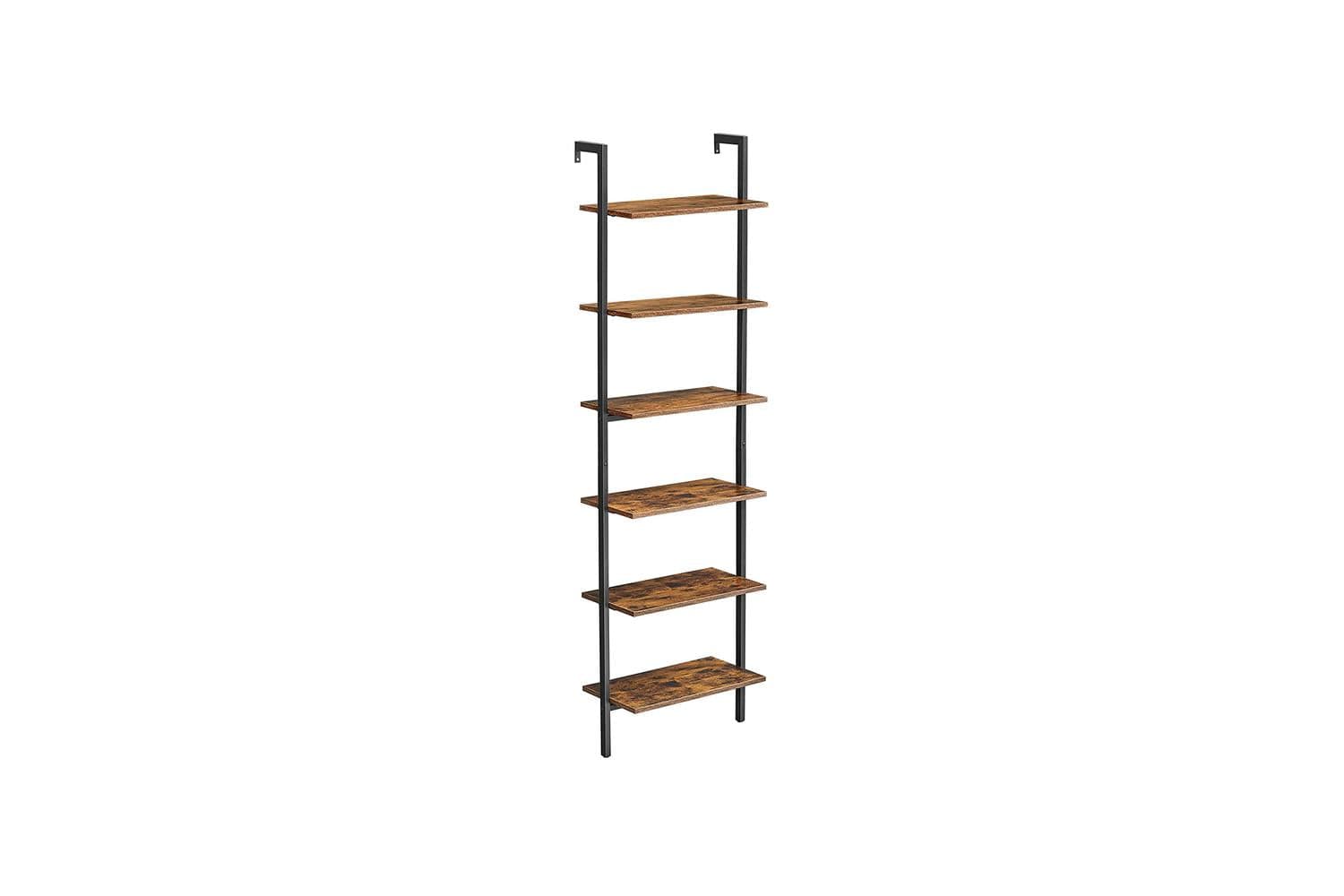 Vasagle Ladder Shelves | 6 Shelves | Rustic Natural/Black