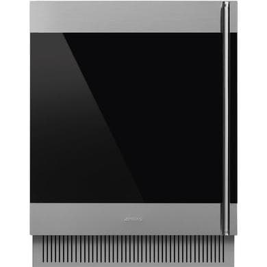 Smeg 38 Bottle Capacity Built In Dual Zone Wine Cooler - Stainless Steel