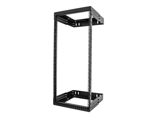 STARTECH.COM - Startech 24U 19" Wall Mount Network Rack, Adjustable Depth 12-20" 2 Post Open Frame Server Room Rack for AV/Data/ IT Communication/Computer Equipment/Switch with Cage Nuts & Screws - 24U Adjustable Rack - rack - 24U