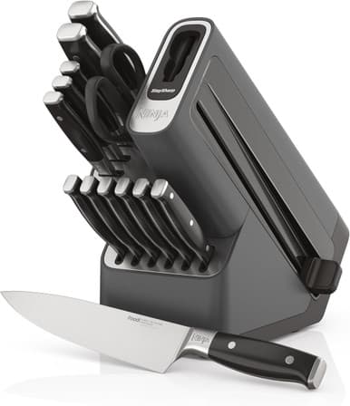 Ninja StaySharp 14-Piece Knife Set Block with Built-In Sharpener | K32014EUUK