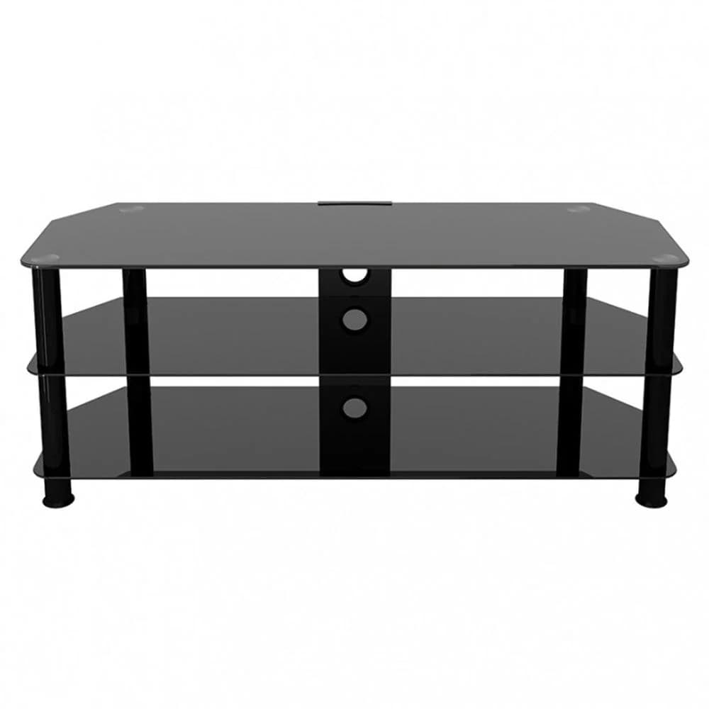 AVF Classic Corner Glass TV Stand for Up to 60" TV - Black | SDC1250CMBB