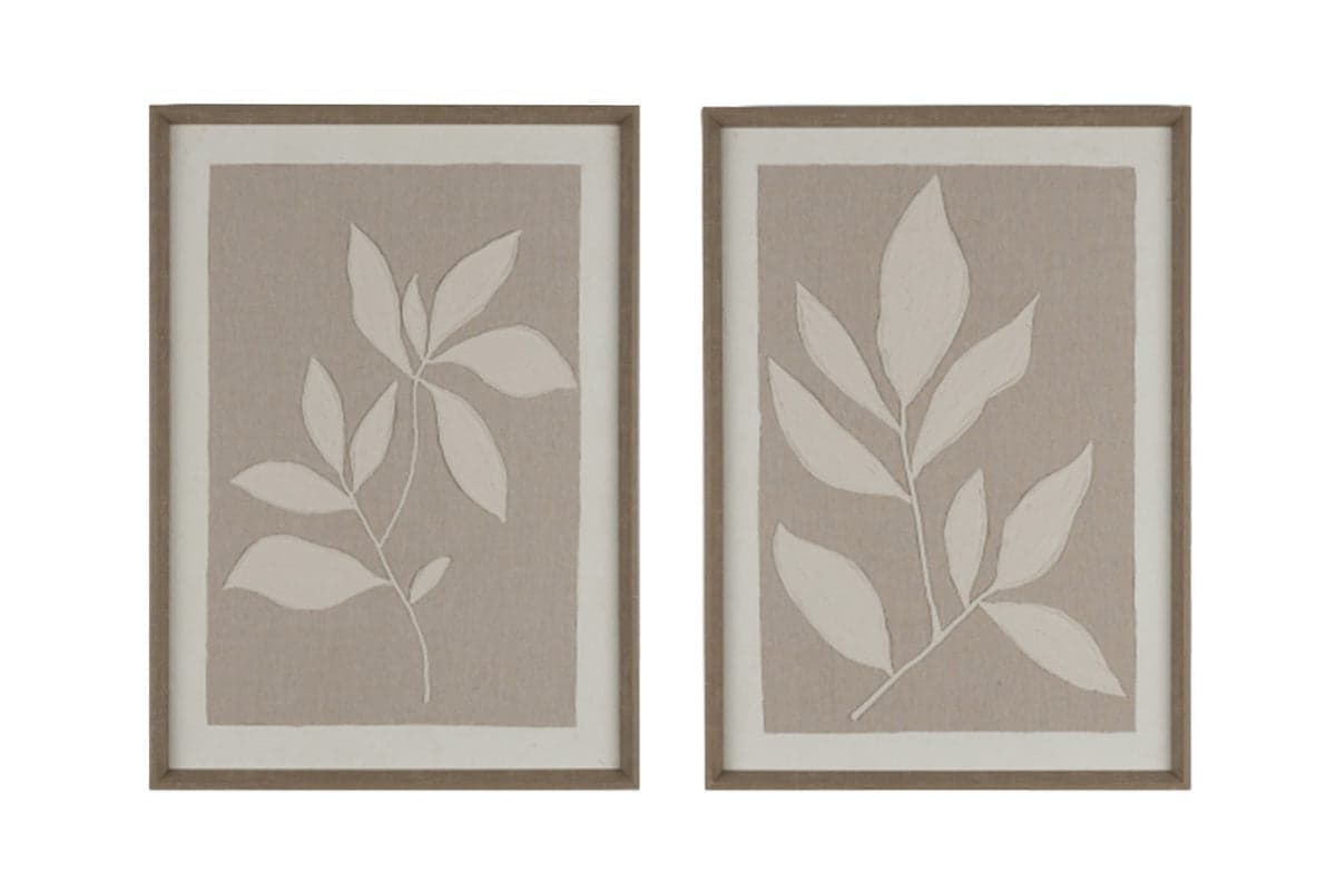 Sarina Framed Canvas Wall Art | Natural | 70 x 50 cm