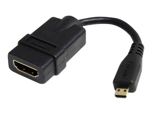 STARTECH.COM - Startech 5in High Speed HDMI Adapter Cable - HDMI to HDMI Micro - F/M - 5 inch Micro HDMI Adapter - HDMI Female to Micro HDMI Male (HDADFM5IN) - HDMI adapter - 1.2 cm