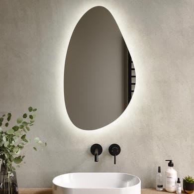 Apollo Pebble Backlit Bathroom Mirror