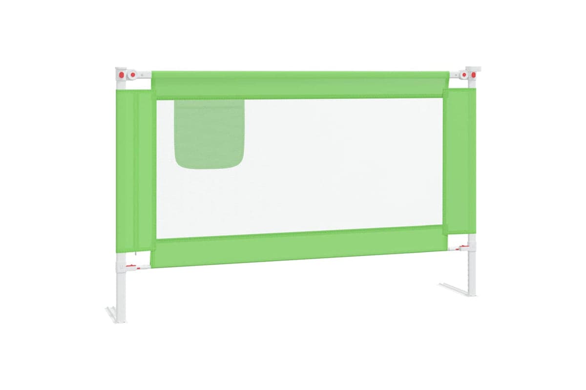 Vidaxl Toddler Safety Bed Rail Green 120x25 Cm Fabric