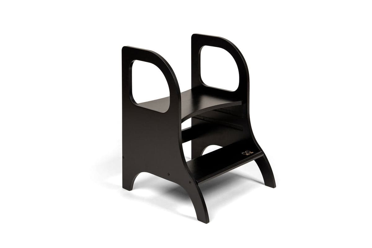 Ette Tete Adjustable Step Stool Miimo Black | Helper Tower | Wood | Adjustable Height