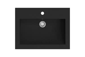 vidaXL 142962 Granite Basin 600x450x120mm Black