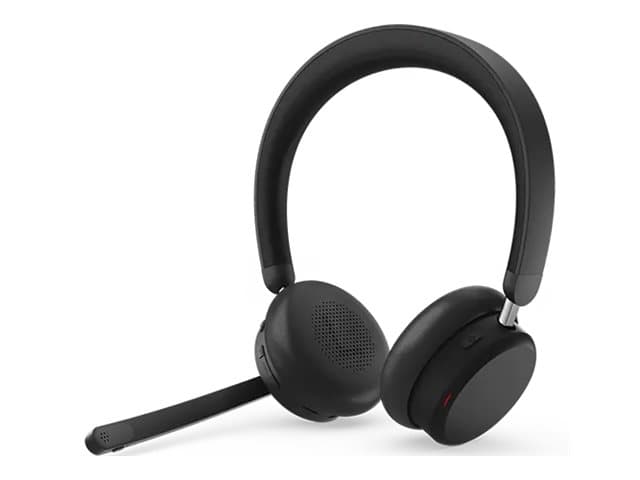 LENOVO - 6550 - Headset - on-ear - Bluetooth - wireless - active noise cancelling - black - Certified for Microsoft Teams