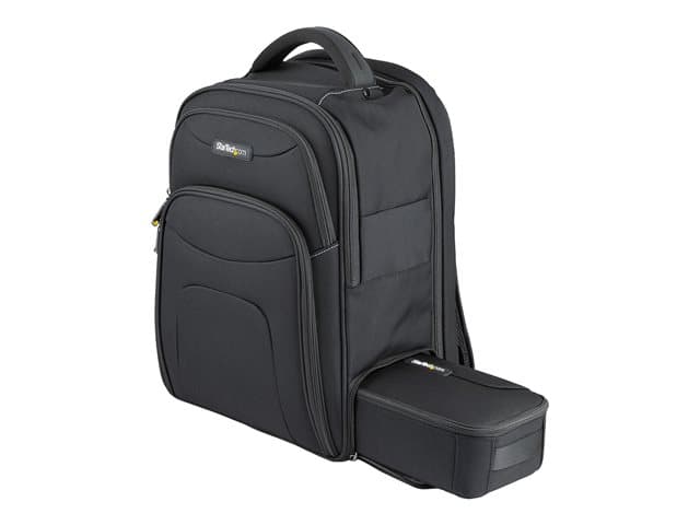 STARTECH.COM - Startech 15.6" Laptop Backpack with Removable Accessory Organizer Case - Professional IT Tech Backpack for Work/Travel/Commute - Ergonomic Computer Bag - Durable Ballistic Nylon - Notebook/Tablet Pockets - notebook carrying backpack