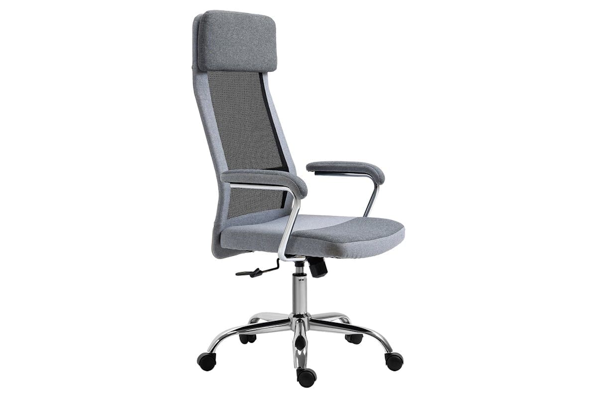 Vinsetto Ergonomic Office Chair | Light Grey/Black