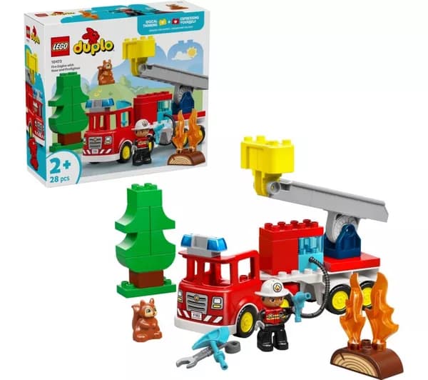 LEGO Duplo 10473 Fire Truck with Hose and Firefighter Set
