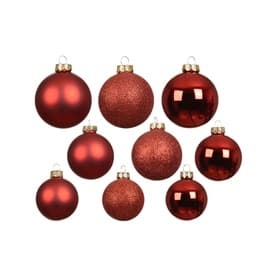 KAEMINGK Glass Bauble Tree Decoration Set