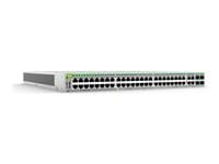 ALLIED TELESIS - Allied Telesis AT iGS950/52PS - Switch - smart - 48 x 10/100/1000 (PoE+) + 4 x combo 100/1000 SFP/RJ-45 - side to side airflow - desktop, wall-mountable, rack-mountable - PoE+ (740 W) - TAA Compliant