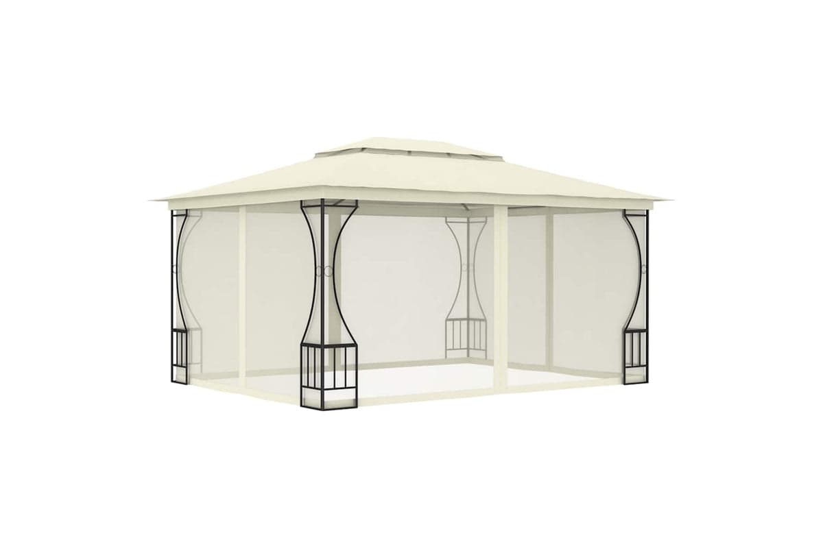 vidaXL 48596 Gazebo With Nets 300x400x265cm Cream