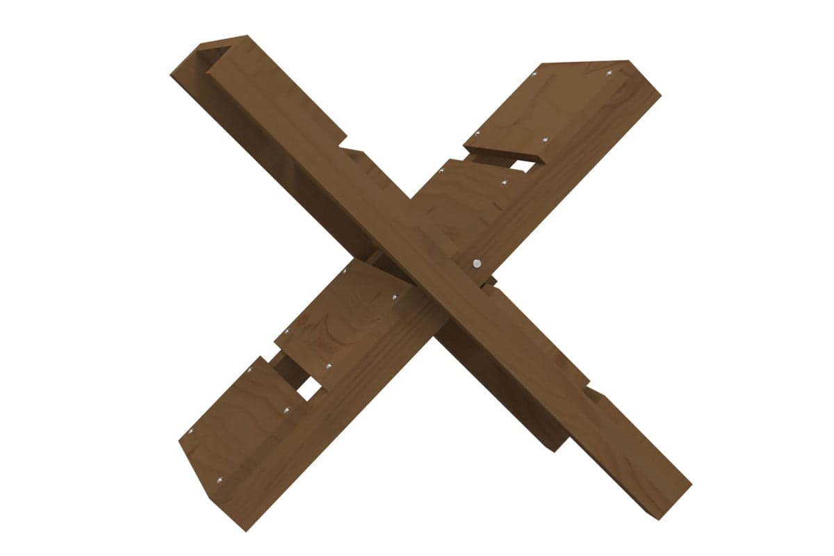 vidaXL 822450 Log Holder Honey Brown 47x39.5x48cm Solid Wood Pine