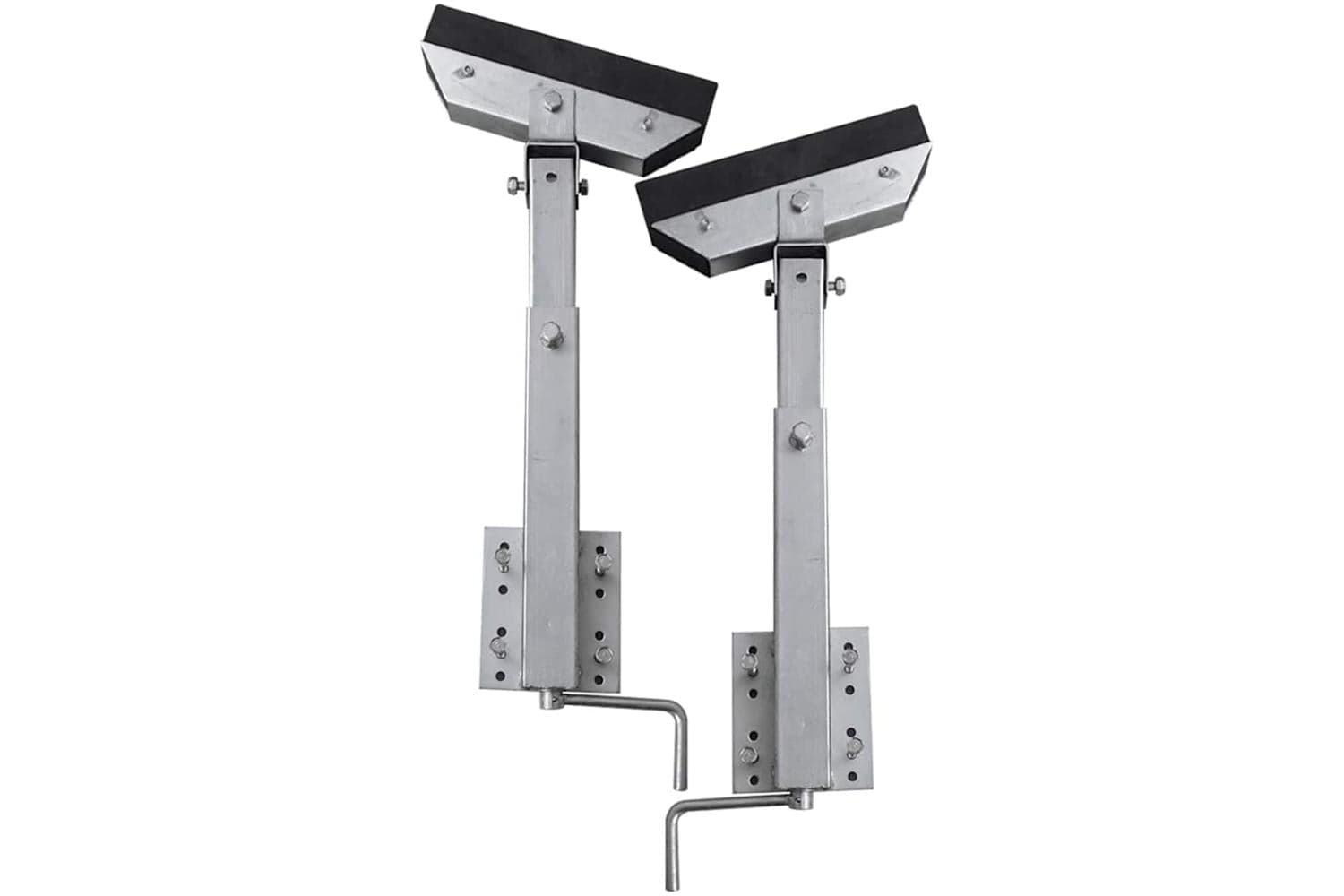 vidaXL 141552 Boat Trailer Solid Bar Bow Support Set Of 2 63 - 88cm