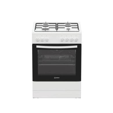 Indesit 60cm Dual Fuel Cooker - White
