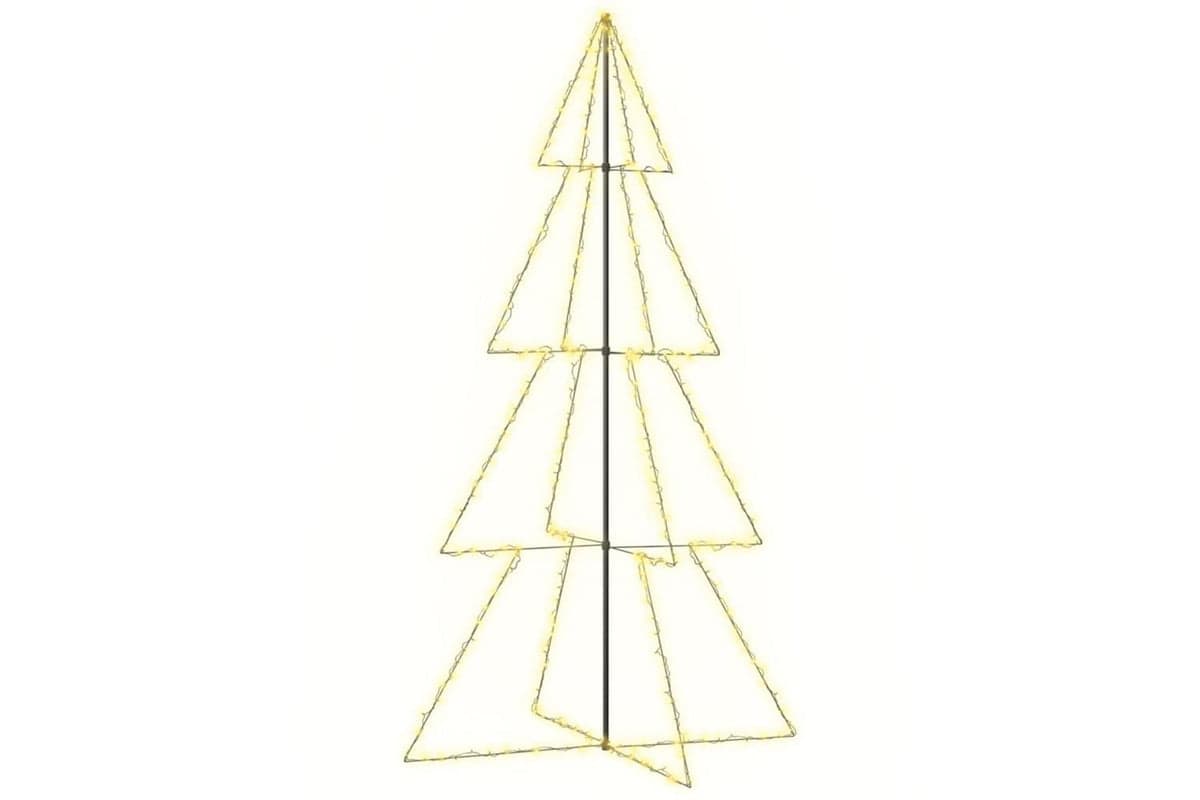 Vidaxl Christmas Cone Tree 360 Leds Indoor And Outdoor 143x250 Cm