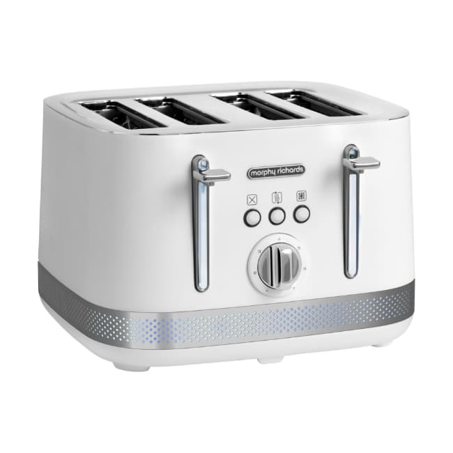 Morphy Richards Illumination 4 Slice Toaster LED Matt White | 248021