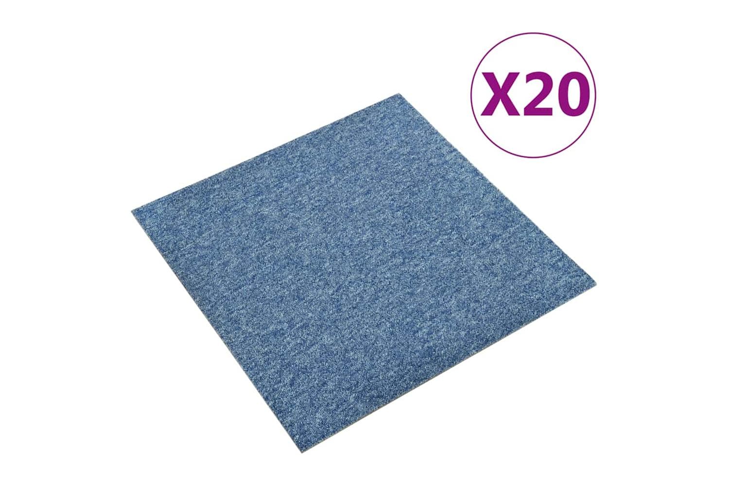 vidaXL Carpet Floor Tiles 20 Pcs 5 M2 50x50cm