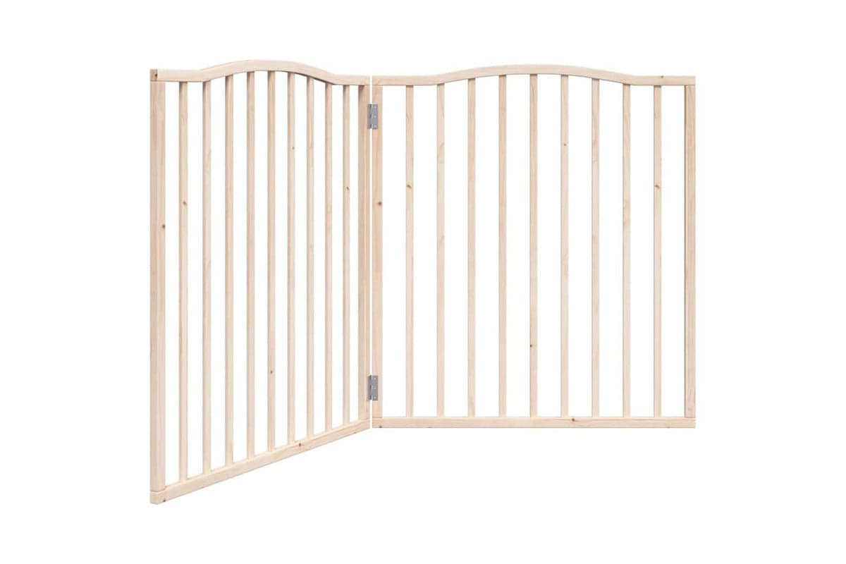 Vidaxl Dog Gate Foldable 2 Panels 160 Cm Poplar Wood