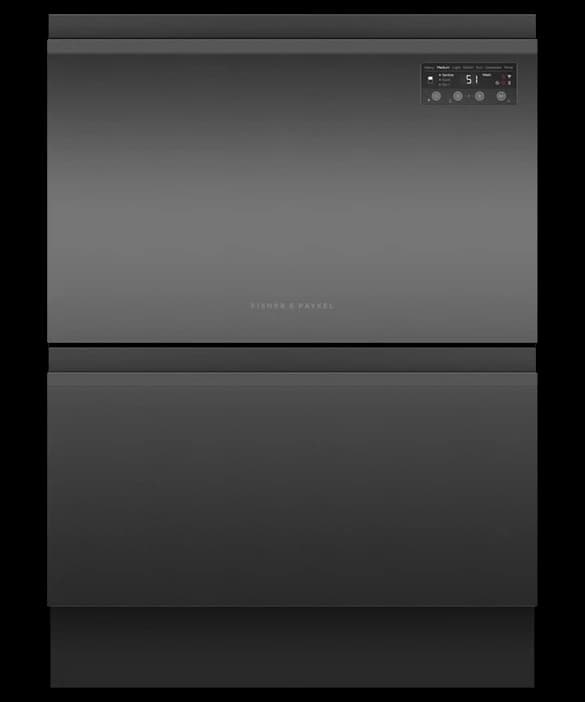 Fisher & Paykel DD60D2HNB9 Series 7 Contemporary Double DishDrawer™ Dishwasher – Black