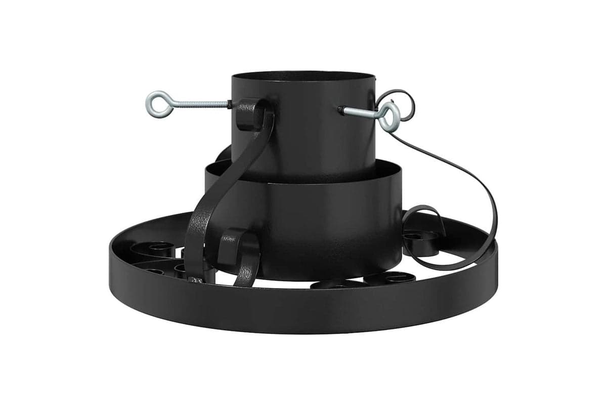 Vidaxl Christmas Tree Stand Black 40 X 40 X 21 Cm Steel