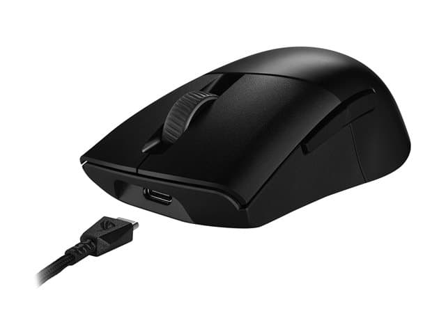 ASUSTEK - ASUS ROG Keris Wireless AimPoint - mouse - 2.4 GHz, USB 2.0, Bluetooth 5.1 - black