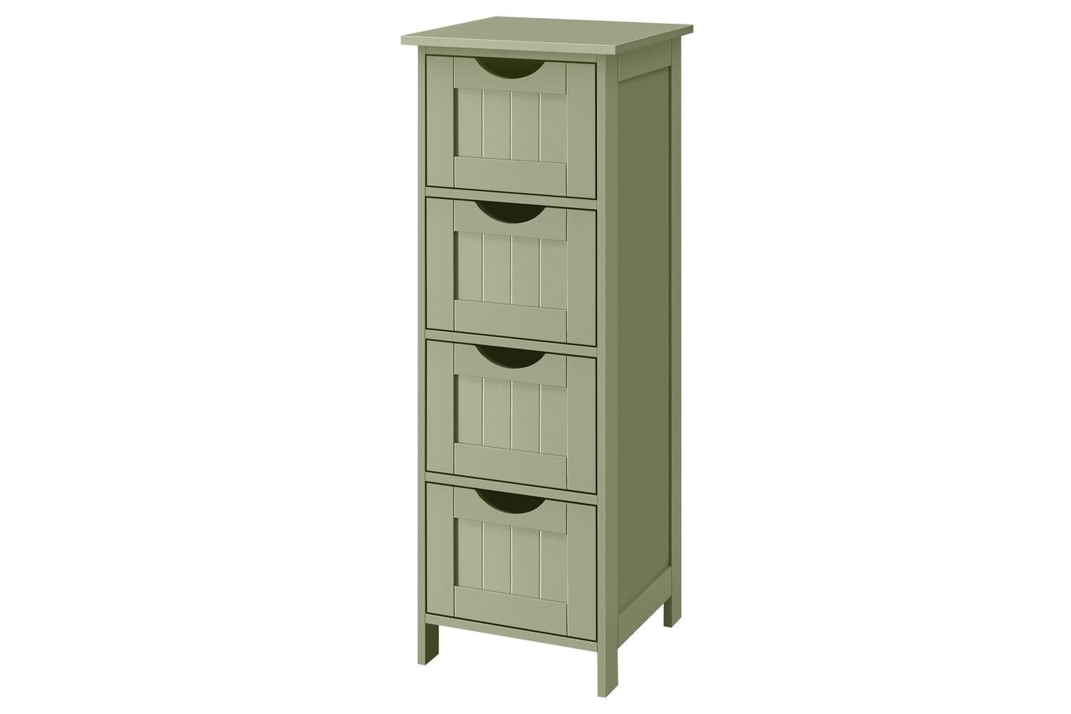 Bathroom Floor Storage Cabinet | Freestanding Storage Unit | Mdf | 30 X 30 X 82 Cm