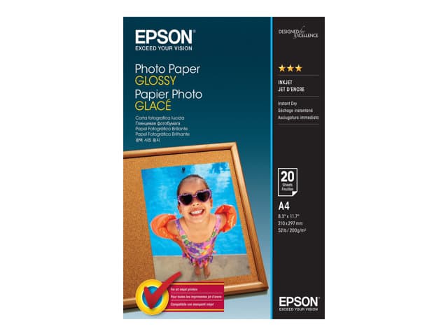EPSON - photo paper - glossy - 20 sheet(s) - A4 - 200 g/m²