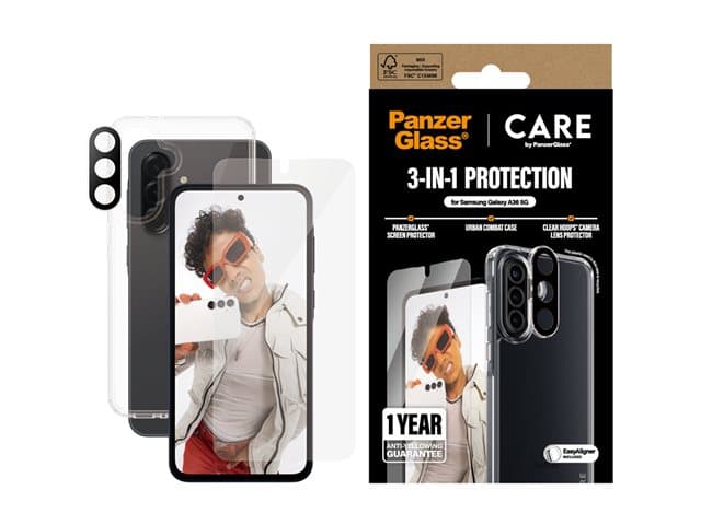 PANZERGLASS - CARE by PanzerGlass - 3-in-1 protection pack - protective case for mobile phone