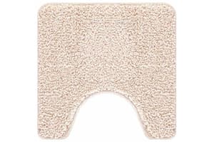 Anti-slip Bath Mat With Toilet Cut Cream 50 X 50 Cm Pp