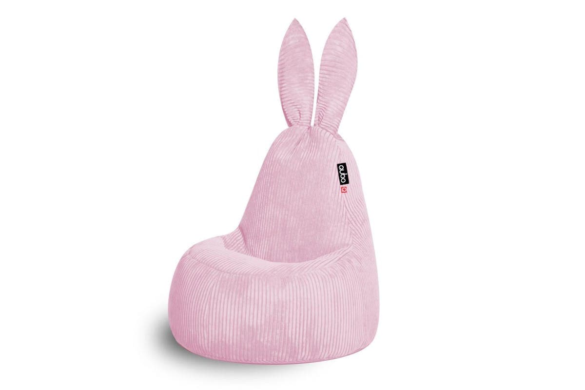 Qubo | Daddy Rabbit | Feel Fit Bean Bag | Bubblegum