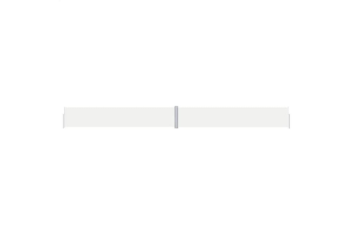 vidaXL 318055 Retractable Side Awning Cream 117x1200cm