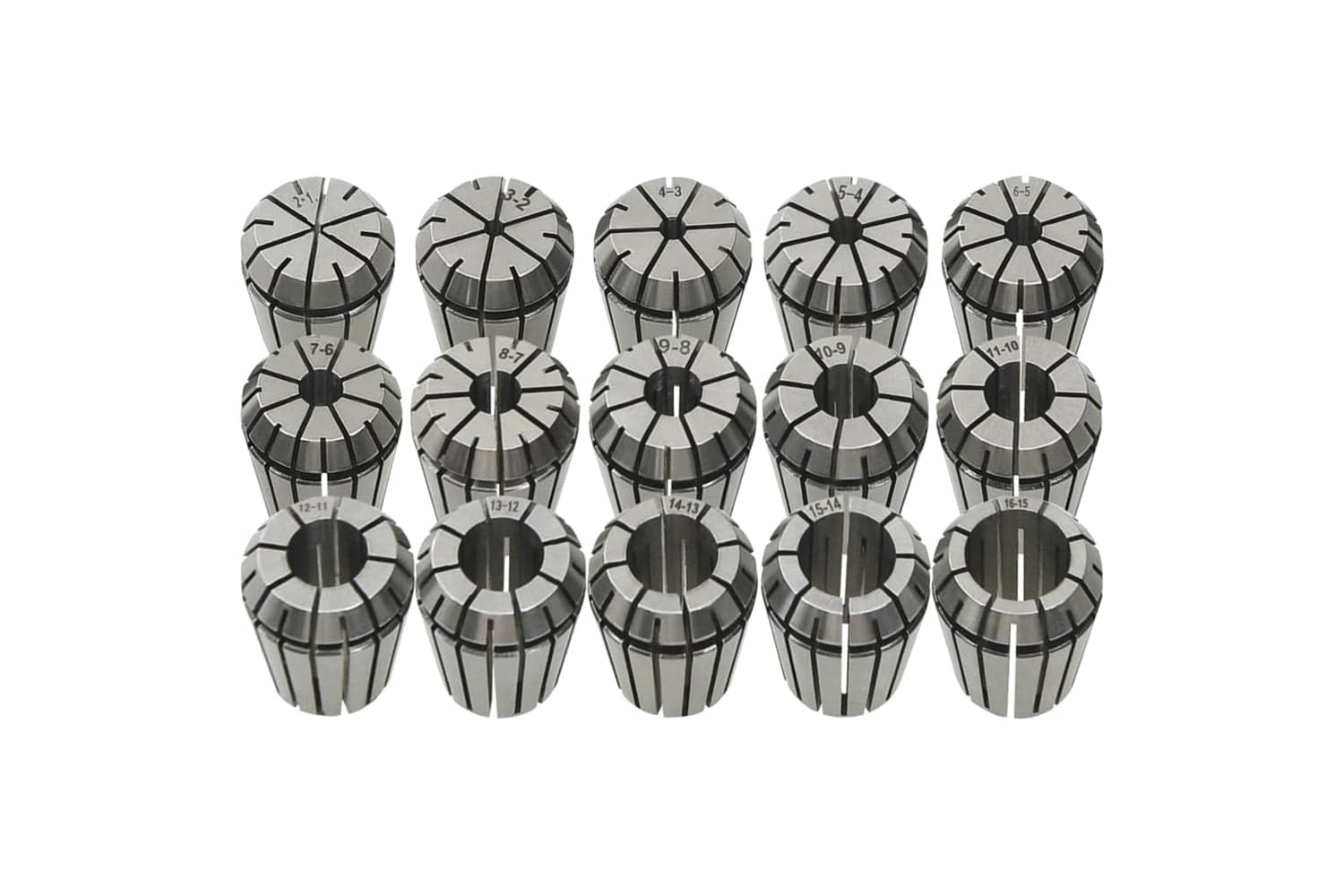 Vidaxl 146723 Er25 Collets 15 Pcs Turning Tool Set