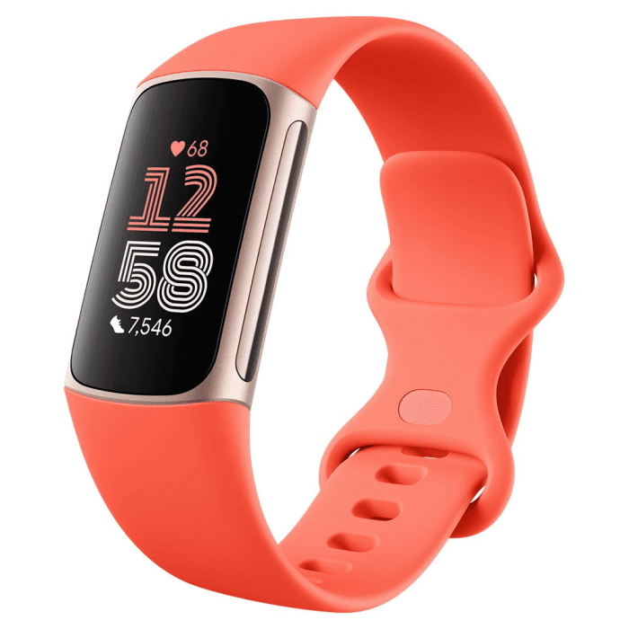 Fitbit Charge 6 79GA05184GB, Fitness Tracker, Coral/Champagne Gold