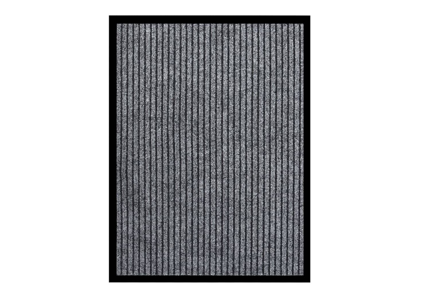 vidaXL 331605 Doormat Striped Grey 60x80cm