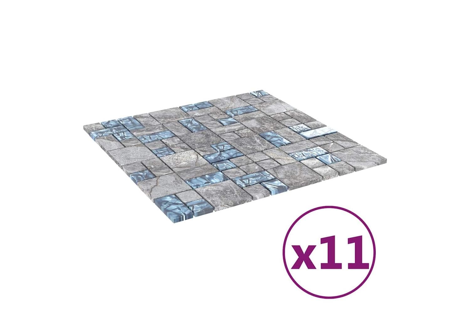 vidaXL Mosaic Tiles Glass