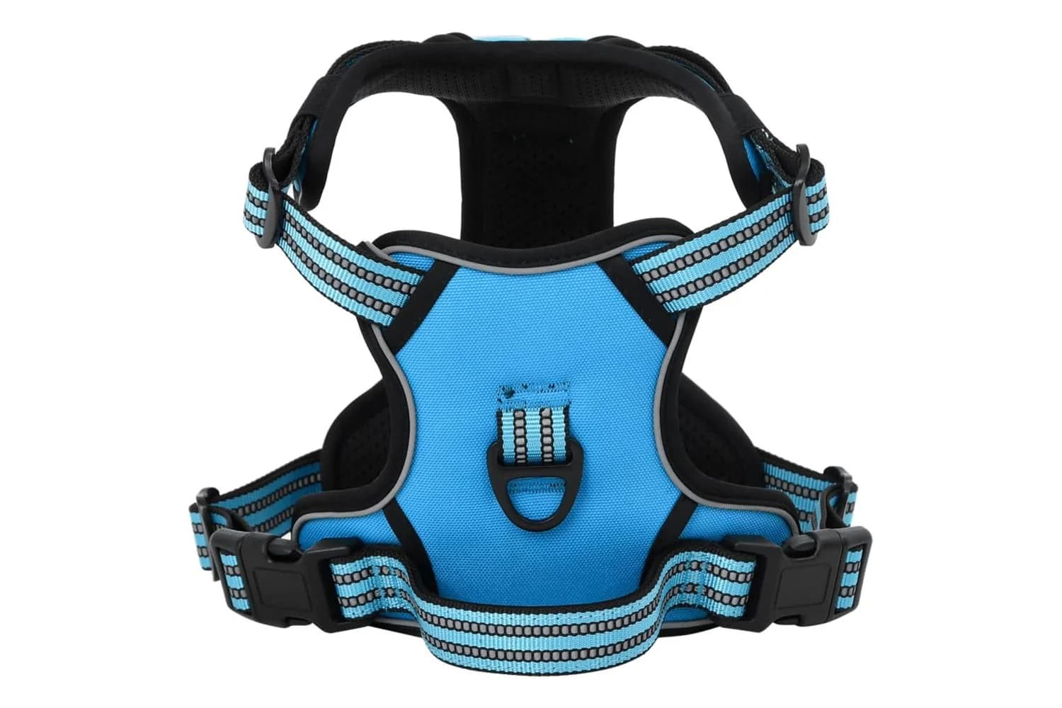 Dog Harness With Reflective Stripes Adjustable Blue Xl