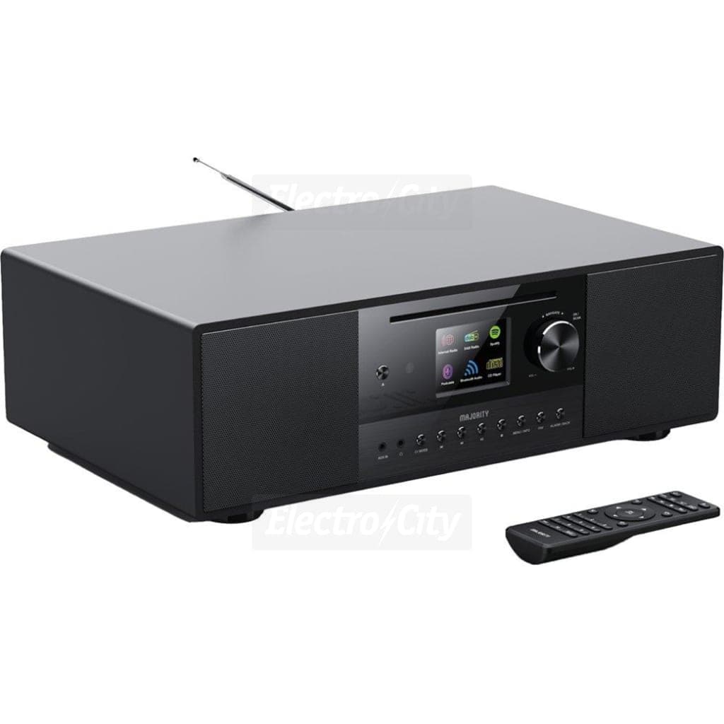 Majority Quadriga Radio All-in-One Music System with Spotify Connect | Black