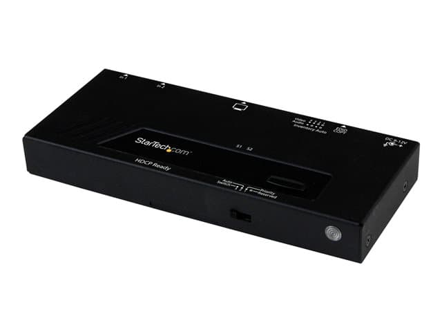STARTECH.COM - Startech 2 Port HDMI Switch w/ Automatic and Priority Switching - 2 In 1 Out HDMI Selector with Automatic Priority Switching - 1080p (VS221HDQ) - video/audio switch - 2 ports