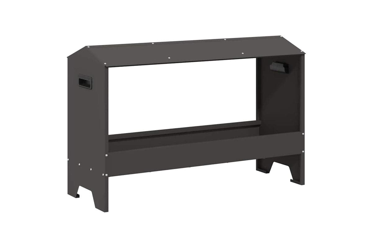 Vidaxl Chicken Feeding Trough Black 81 X 32 X 535 Cm